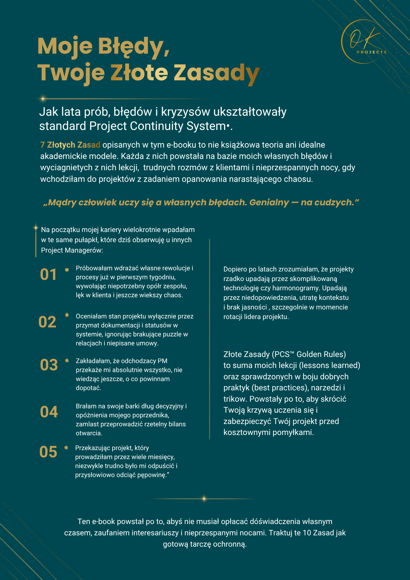 7 Złotych Zasad Przejęcia i Przekazania Projektu - obrazek 5
